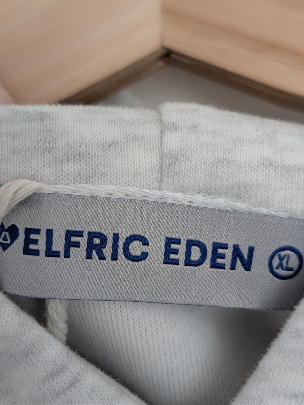 Aelfric Eden Oversized Hoodie Blurring Flower Print Size XL Gray Blue - Picture 5 of 12